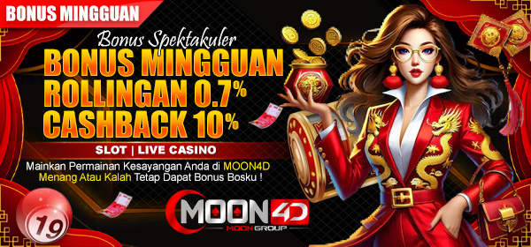 BONUS MINGGUAN SPEKTAKULERR MOON4D